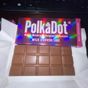 PolkaDot Forbidden Froot Loop Magic Mushroom Belgian Chocolate Bar